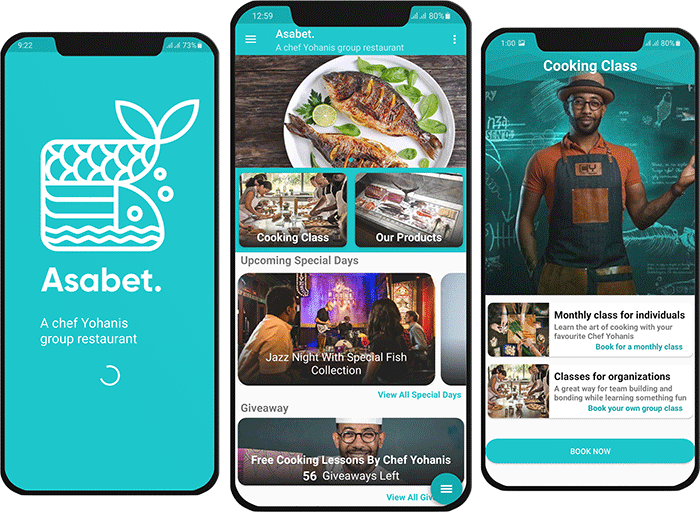 Yegna Developers portfolio Asabet App